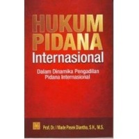 Hukum pidana international: dalam dinamika pengadilan pidana internasional