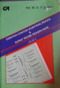 Contoh - Contoh Kontrak, Rekes & Surat Resmi Sehari-Hari Jilid 1
