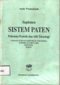 Suplemen Sistem Paten Pedoman Praktik dan Alih Teknologi