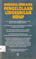 Undang-Undang Pengelolaan Lingkungan Hidup