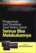 Pengamatan dan Penelitian Awal Waktu Subuh