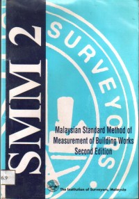 SMM 2 Surveyors Malaysia Standard Method of Measurenment of Building Works Second Edition