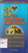 3 Undang-Undang Sumber Daya Alam