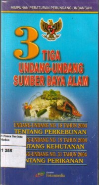 3 Undang-Undang Sumber Daya Alam