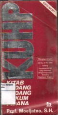KUHP Ktab Undang-Undang Hukum Pidana