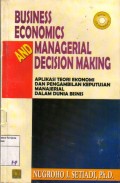 Business Economics Managerial Decision Making