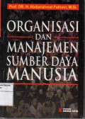 Organisasi Dan Manajemen Sumber Daya Manusia