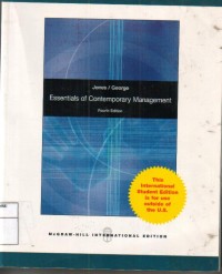 Essentials Of Contemporary Management