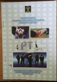 Naskah akademik rancangan undang-undang tentang perseroan terbatas