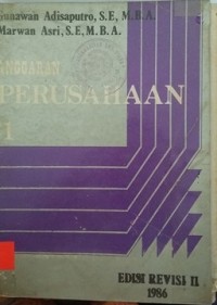 Anggaran perusahaan, Buku 1, Ed. Revisi