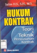 Hukum Kontrak: Teori dan Teknik Penyusunan Kontrak
