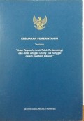 Kebijakan pemerintah RI tentang 