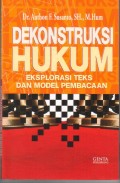 Dekonstruksi Hukum