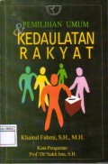 Pemilihan Umum Kedaulatan Rakyat