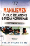 Manajemen Public Relations & Media Komunikasi