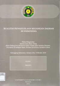 Kualitas Pengelolaan Keuangan Daerah Di Indonesia