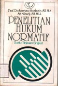 Penelitian hukum normatif suatu tinjauan singkat