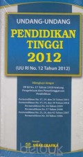 Undang-undang pendidikan tinggi 2012