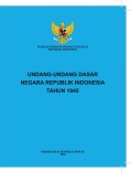 Undang Undang Dasar Negara Republlik Indonesia Tahun 1945