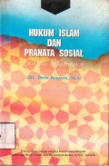 Hukum Islam dan panata sosial dirasah Islamiyah III