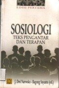 Sosiologi Teks Pengantar dan Terapan