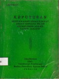 Keputusan Musyawarah Hisab Rukyat Ditjen Binbaga Islam Departemen Agama Tahun 1967/1987