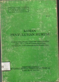 Bahan Penyuluhan Hukum