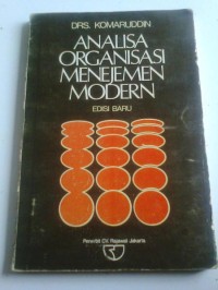 Analisa organisasi menejemen modern