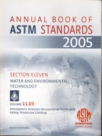 Atmospheric analysis ; occupational health and safety ; protective clothing.