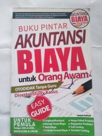 Buku pintar akuntansi biaya untuk orang awam