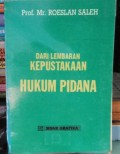 Dari Lembaran Kepustakaan Hukum Pidana