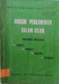 Hukum perkawinan dalam Islam : Menurut mazhab Syafi'i, Hanafi, Maliki, Hanbali