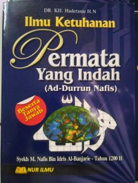 Ilmu ketuhanan permata yang indah (ad-durrun nafis)