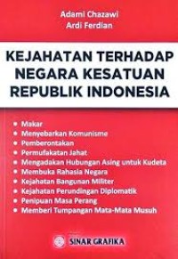 Kejahatan terhadap negara kesatuan Republik Indonesia