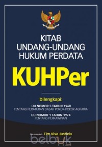 Kitab undang-undang hukum perdata KUHPer