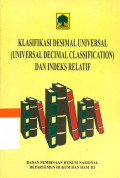 Klasifikasi desimal universal (universal decimal classification) dan indeks relatif