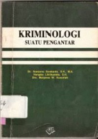 Kriminologi Suatu Pengantar