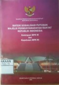 Materi Sosialisasi Putusan MPR RI