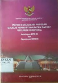Materi Sosialisasi Putusan MPR RI