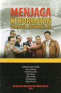 Menjaga kehormatan lembaga perwakilan