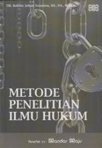 Metode Penelitian Ilmu Hukum