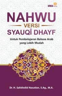Nahwu Versi Syauqi Dhayf