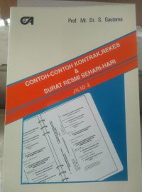 Contoh - Contoh Kontrak, Rekes & Surat Resmi Sehari-Hari Jilid 3
