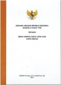 Undang-Undang RI Nomor 4 Tahun1990 Tentang Serah- Simpan Karya Cetak dan Karya Rekam