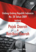 Undang-undang Republik Indonesia nomor 28 tahun 2009 tentang pajak daerah dan retribusi daerah