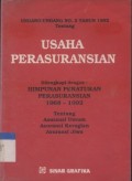 Undang-undang No. 2 tahun 1992 tentang Usaha Perasuransian