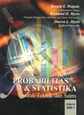Probabilitas dan statistika untuk teknik dan sains, Jilid 1