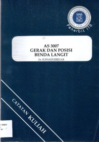 AS 3007 Gerak dan posisi benda langit