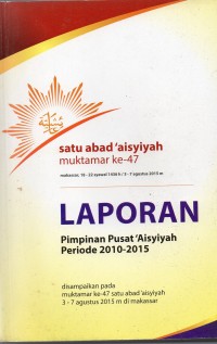 Laporan pimpinan pusat aisyiyah periode 2010-2015