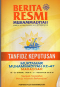 Berita resmi Muhammadiyah : nomor 01/2015-2020/Zulhijjah 1436 H/September 2015 M